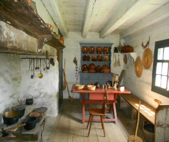 Kitchen in farm building  at Landis Valley Village and Farm Museum located near Lancaste