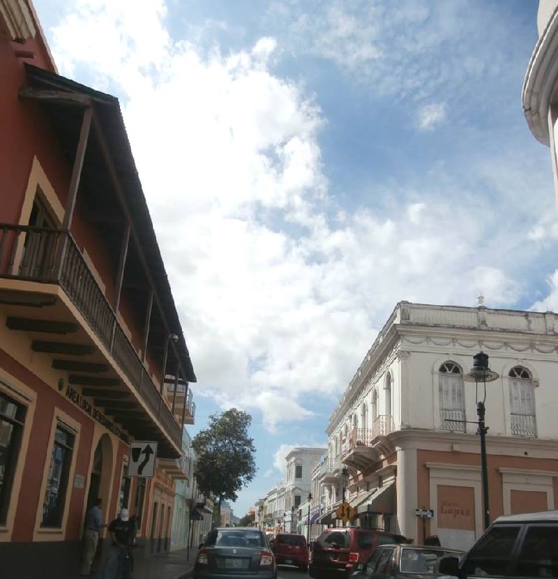 old street in Ponce in Puerto Rico