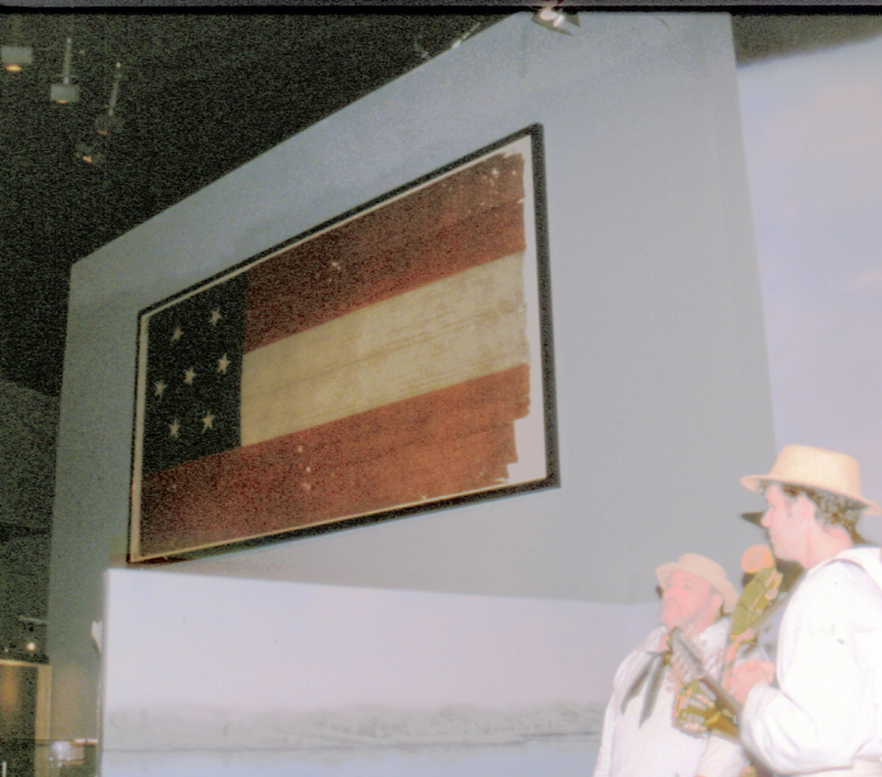 Authentic Confederate flag at Naval Museum