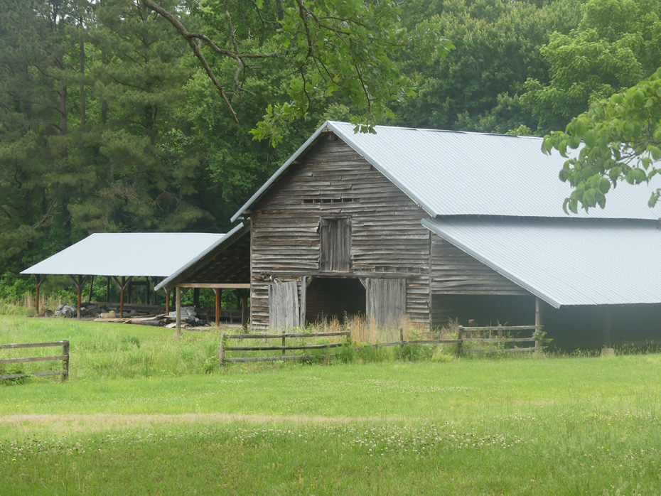 Old barn at Carvers Creek State Park