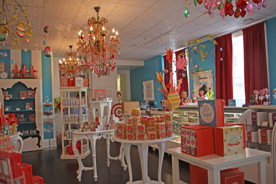 Candy displays at Sweet Pete’s in Jacksonville, Florida