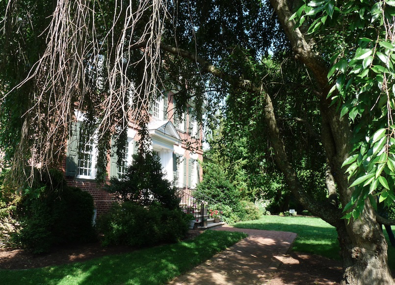 Exterior view of Belmont Hall Mansion in Delaware