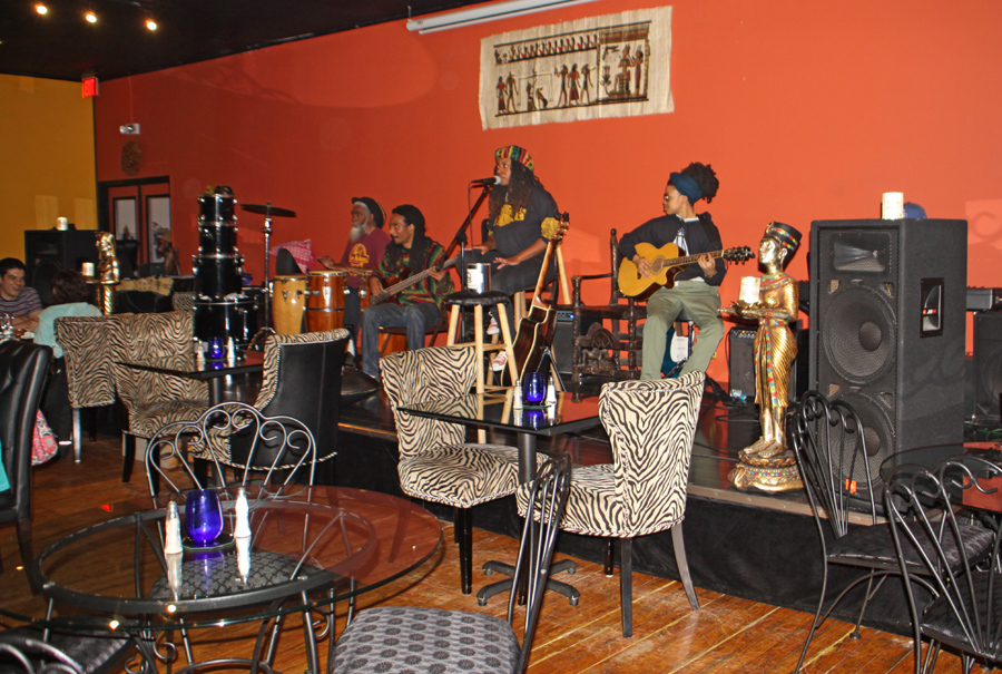 band playing at Nefetari’s Fine Cuisine & Spirits in Tallahassee