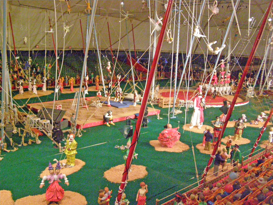 scale model minaiture circus at Ringling Museum in Sarasota, FL.