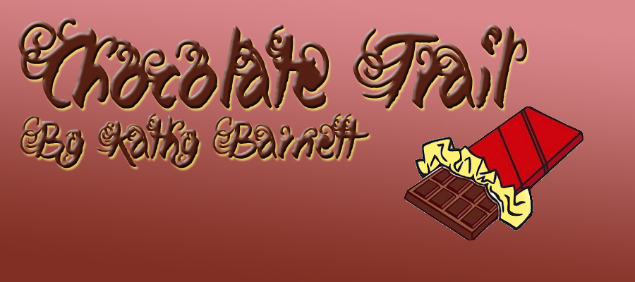 Chocolate trail by Kathly Barnett and candy bar