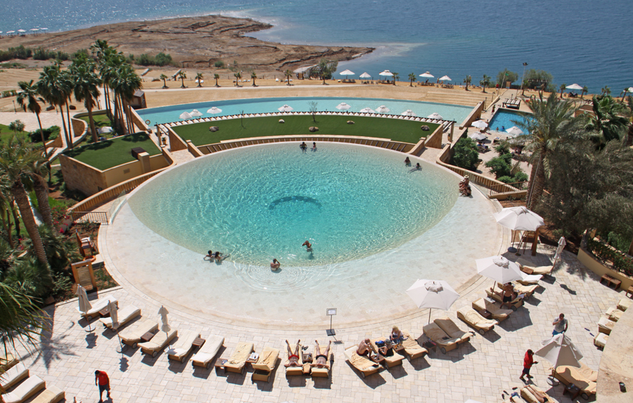 pool at Kempinsky Hotel Isthar by Dead Sea
