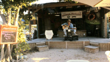 Musician at Schooner Wharf in Key West Florida