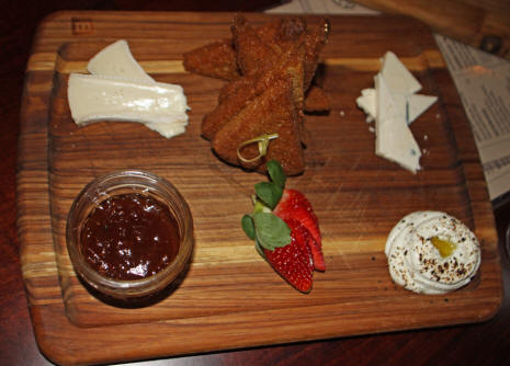a cheese board at the Edison