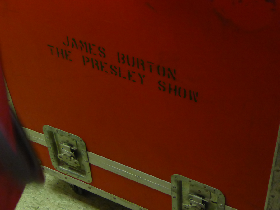 James Burton's locker when he played backup for Elvis Presleyin in James Burton foundation in Shreveport LAJames Burton foundation in Shreveport LA
