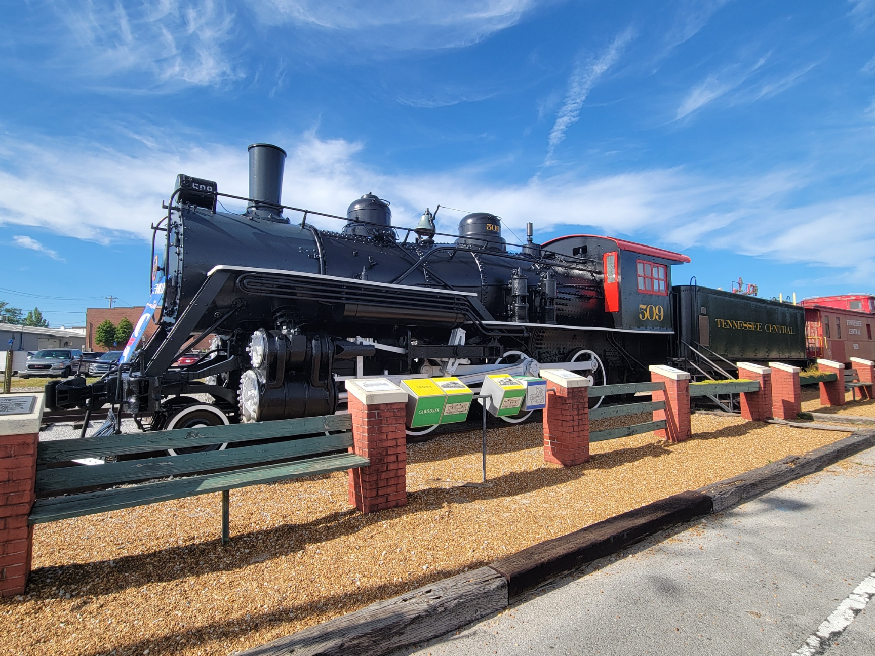 train at depot museum