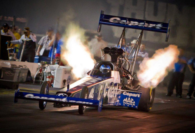 a race at Bristol Dragway in Bristol, Tennessee