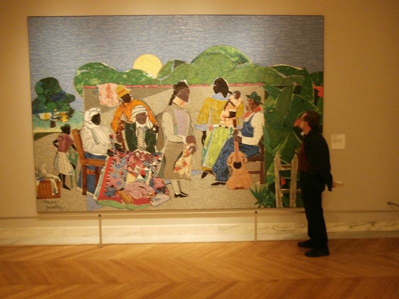 Quilting Time by Romare Bearden American 1914-88  in Detroit Institute of Art