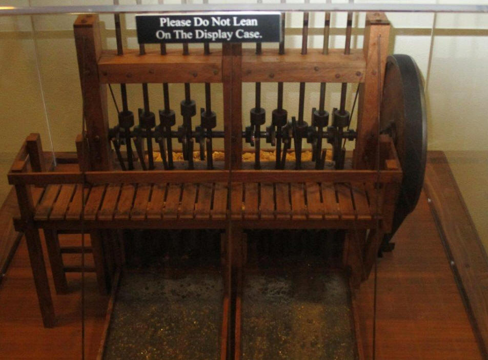 Stamp Mill in musuem in Dahlonega, GA