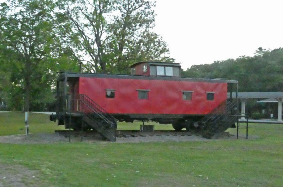 train car at visitors center/depot