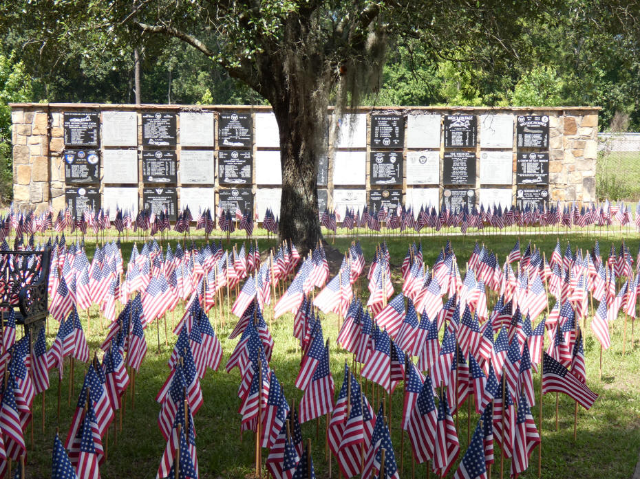 one section of Flags for the Fallen