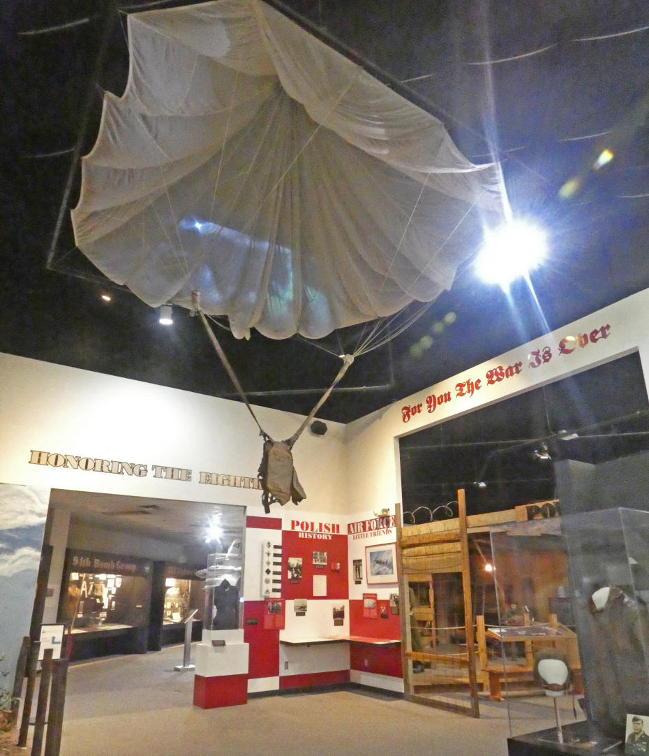 parachute decending