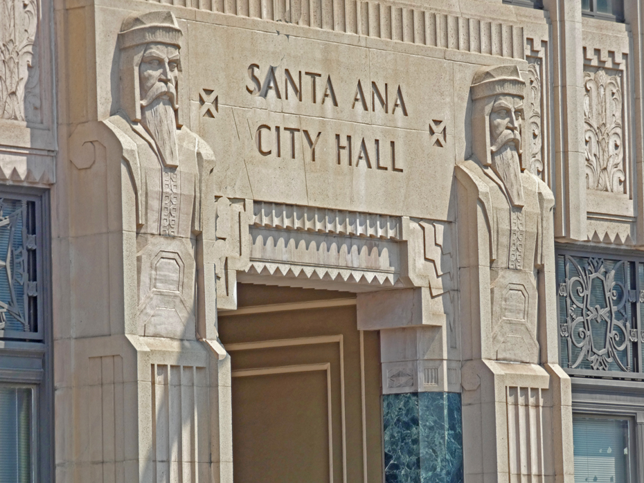 doorway to old Santa Ana City Hall