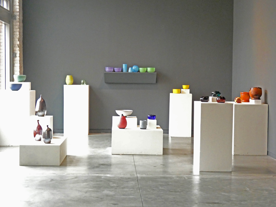 some pottery at Grand Central Art Center 
