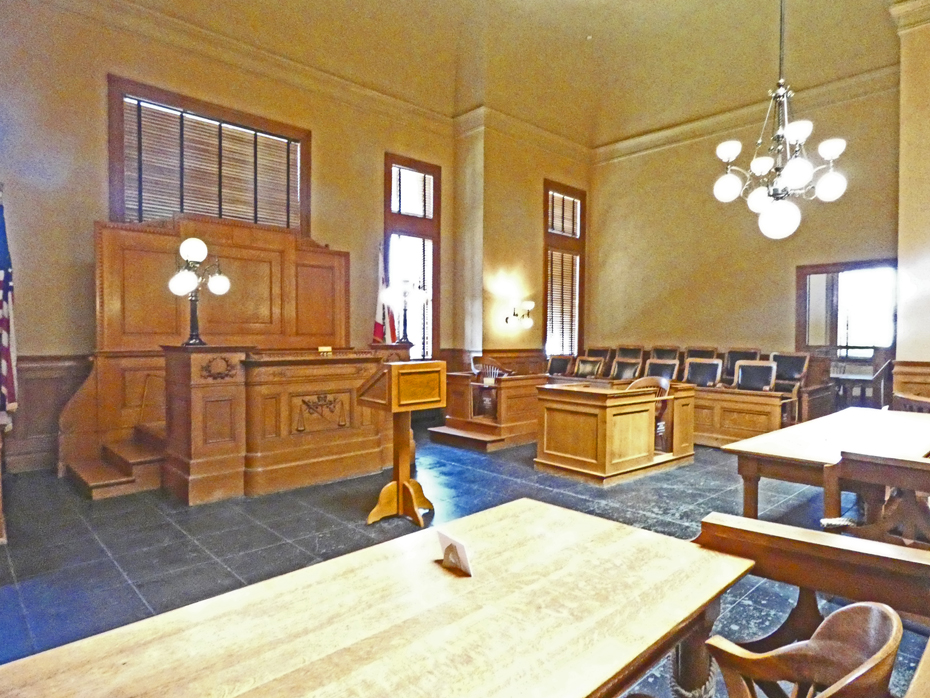 Courtroom in Old Orange County Courthouse