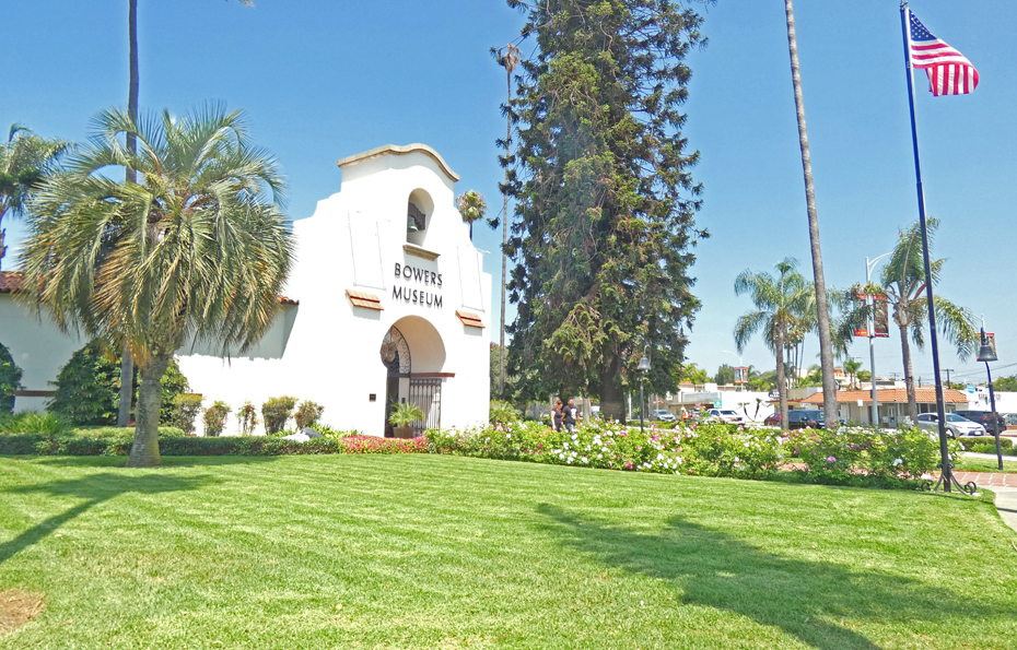 spanish mission style white bowers musem