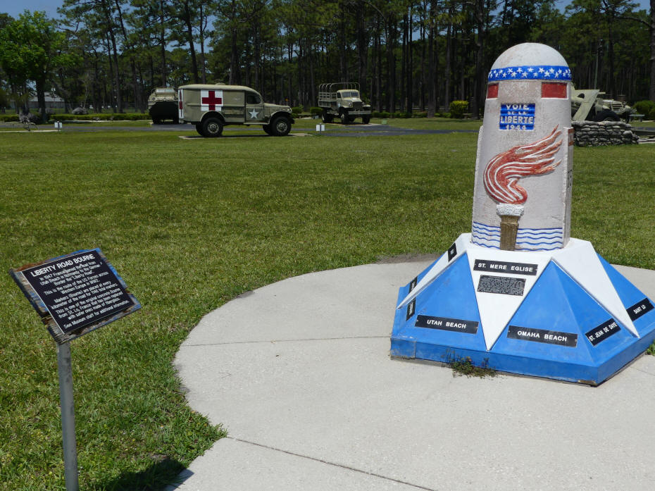 one of the Bornes and vehicles on grounds of camp blanding