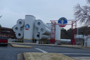 rocket at space center