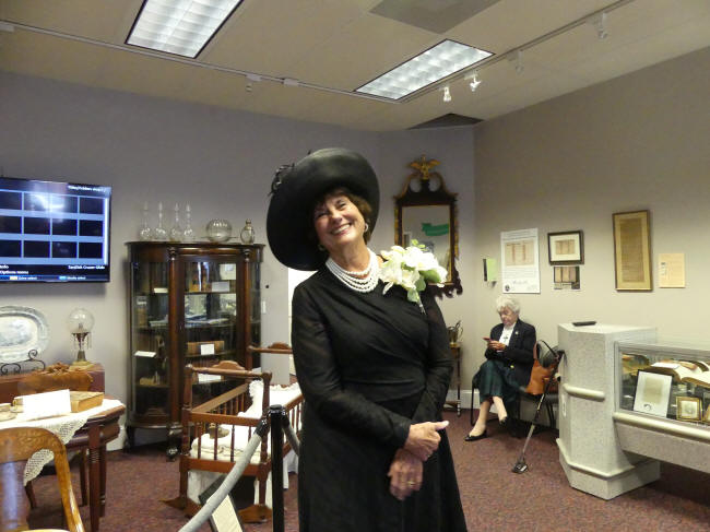 edith bolling wilson reenactor at museum