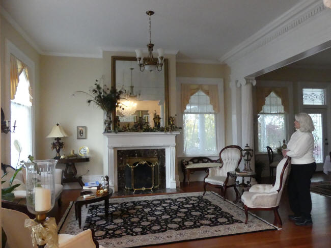 parlor at trinkle mansion