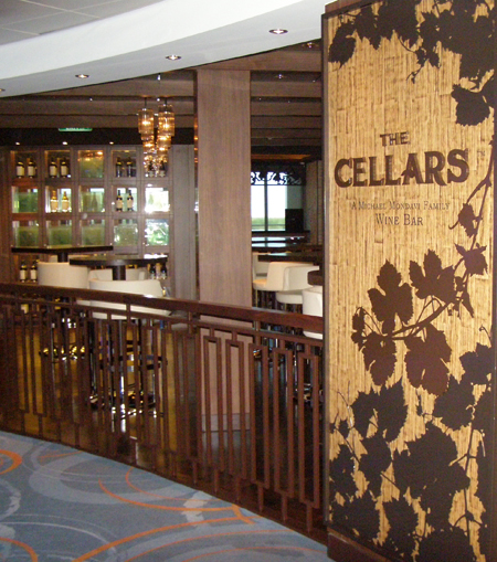 wine celllar on Norwegian Escape