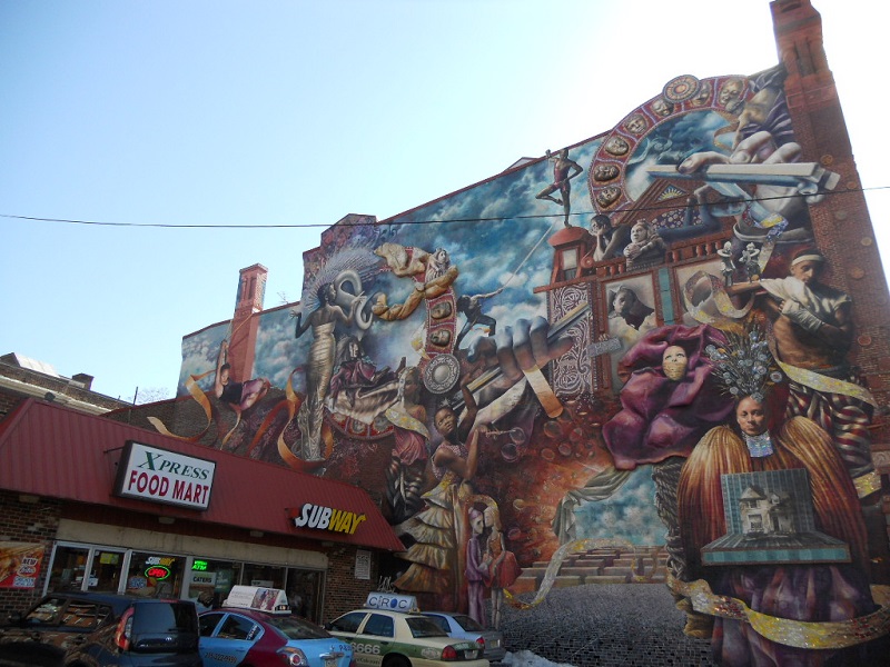 Theater of Life by artist Meg Fish Saligman in Philadelphia