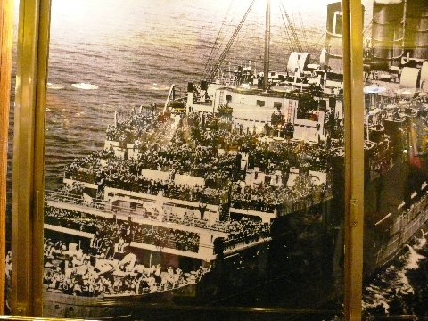 In service as a troop ship during WWII.