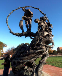 Sculpture at Freedmen's cemetery at Alexandria, Virginia