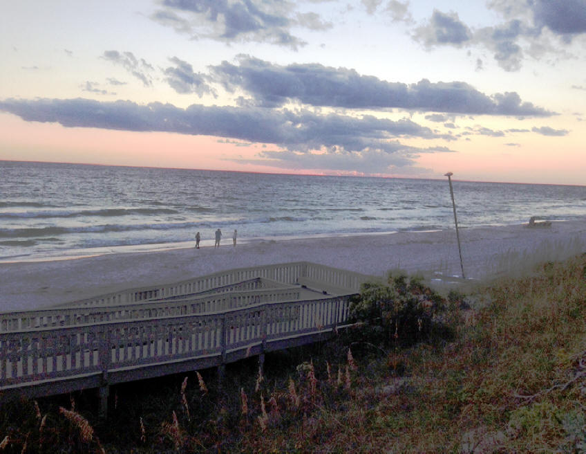 Sunset on Rosemary Beach, Florida