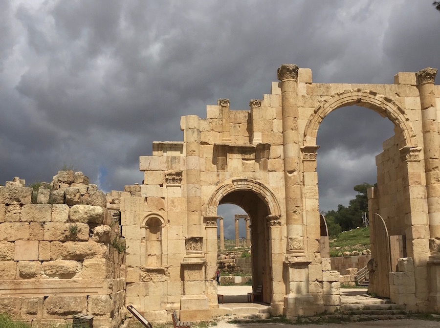 ruins at Jerash in Jordan