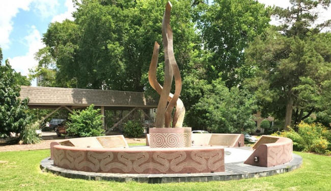 scul[pture in tribal land