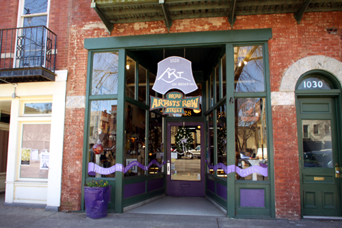 store front art gallery on Broad St. Augusta GA