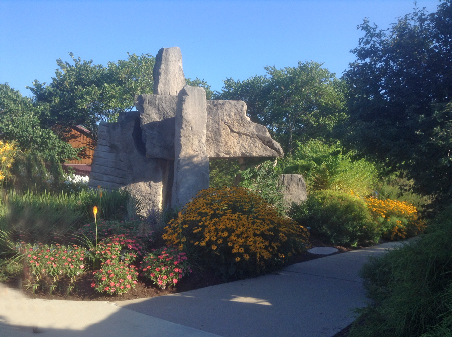 mark a Wallis' sculptures at Oliver Winery, Bloomington Indiana