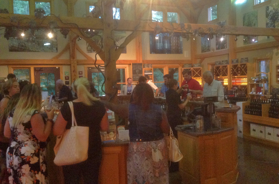 inside Oliver Winery, Bloomington Indiana