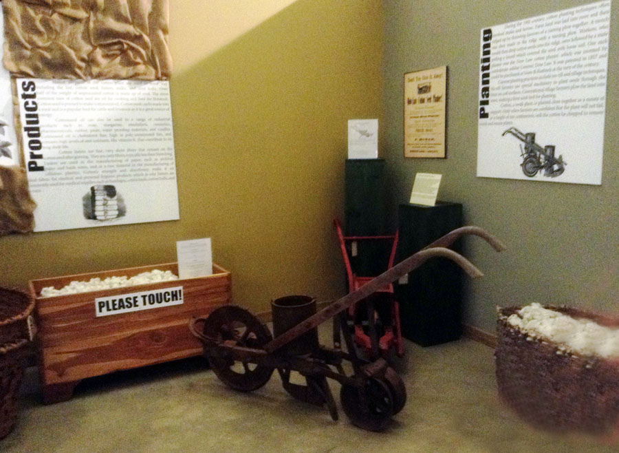 Georgia Agrirama also known as Georgia Museum of Agriculture exhibits on cotton
