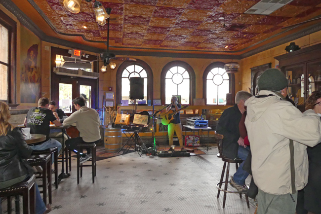 inside palace saloon