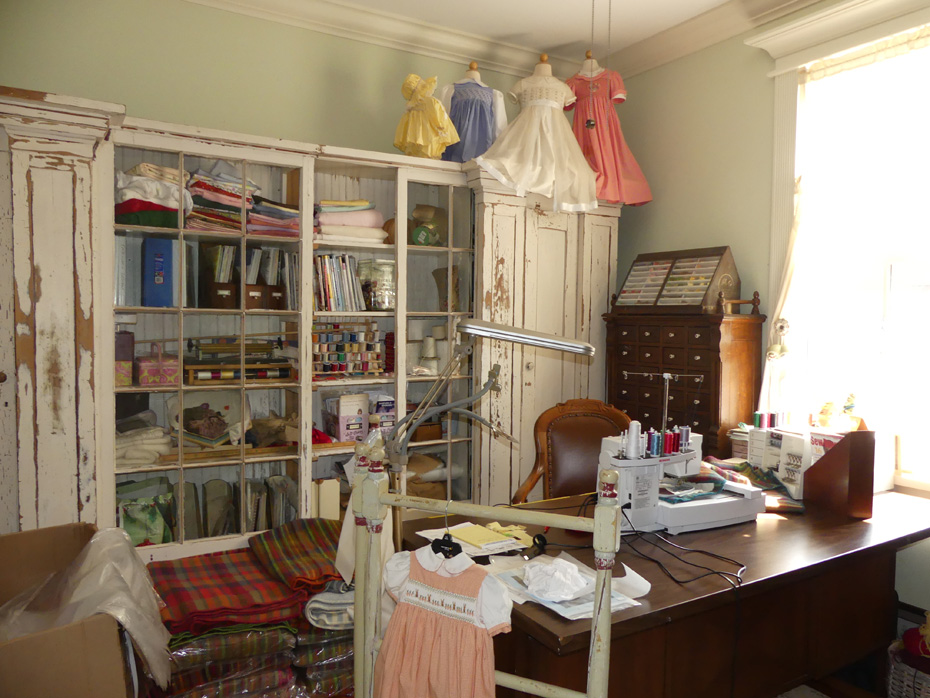 sewing room at Old McCaskill Farm