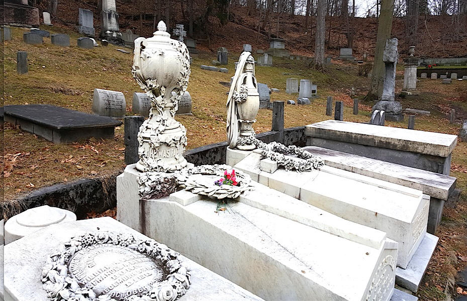 Seward Family tombstones at Fort Hill Cemetary