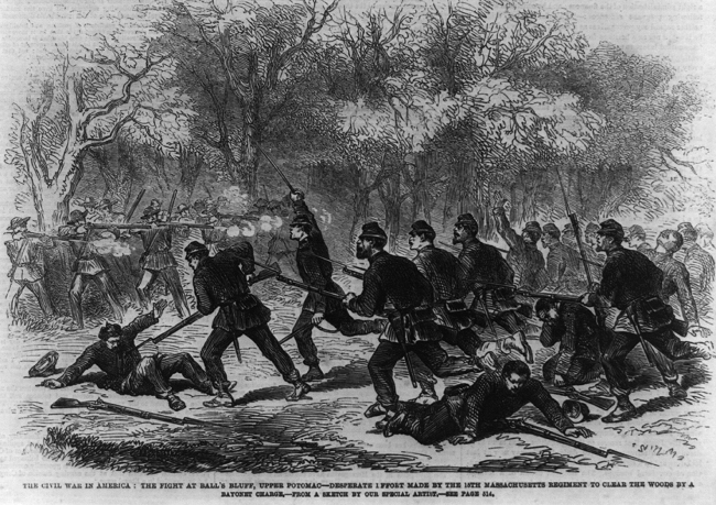 photo of soldiers charging