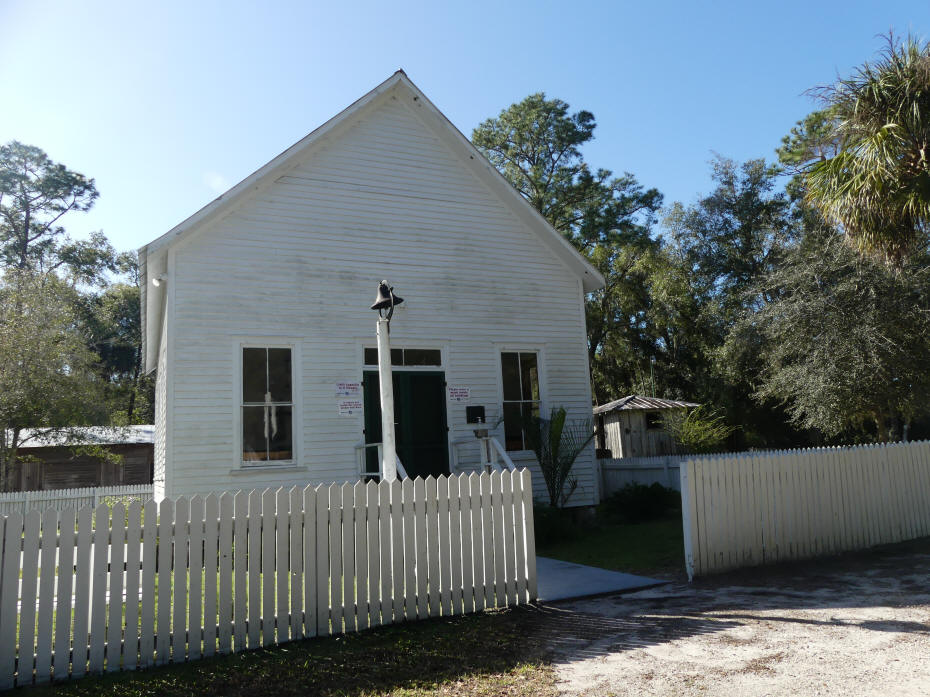 country church at Barberville Pioneer Settlement
