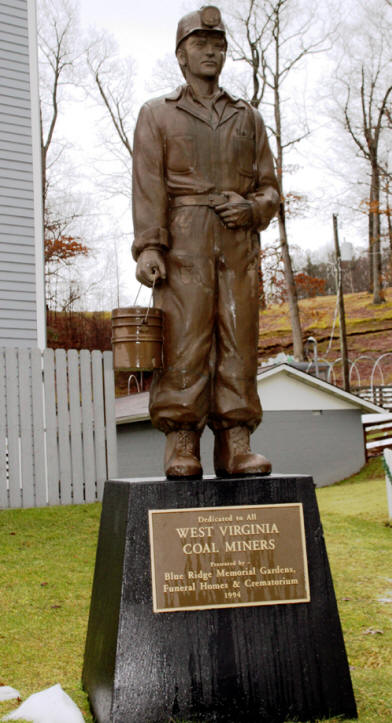 miner's stature  in Berkley's Exibition Mine