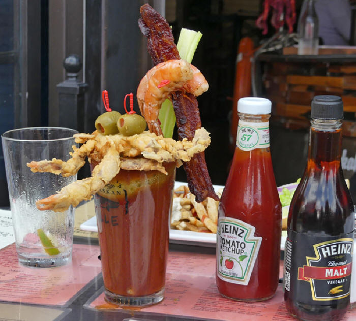 The bloody Mary at Luke Worleys on the Strip