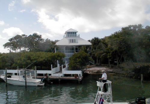 Landing at Cabbage Key off oaast of Lee County, ?Florida
