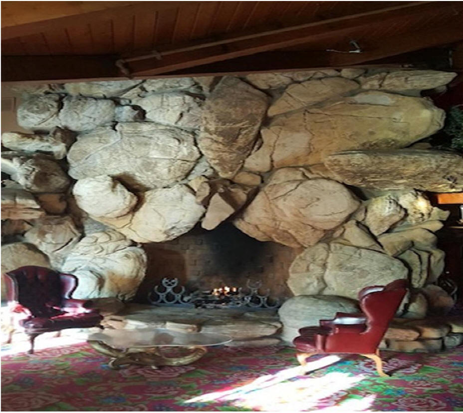Madonna Inn fireplace