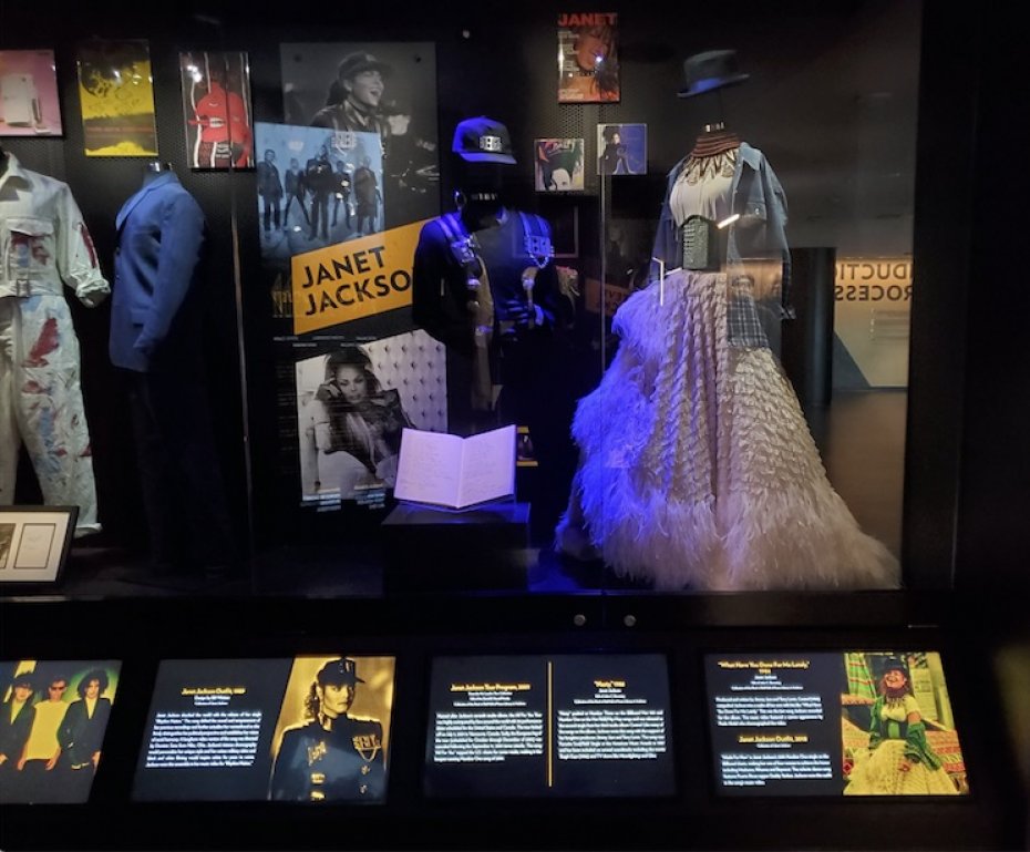 Janet Jackson exhibit at Cleveland Rock and Roll Hall of Fame