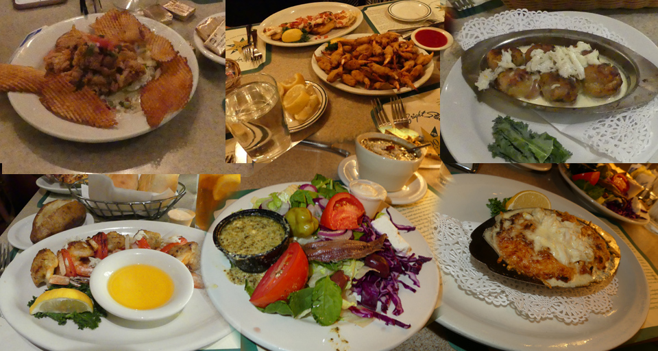 Food assortment at The Bright Star in Bessemer, AL